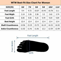 WTW 여성용 레인 부츠 방수 고무 머크 부츠 와이드 카프 네오프렌 단열 겨.. 정품보장, Pteris