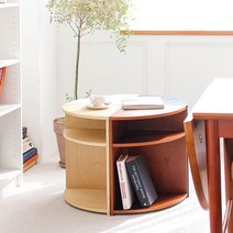 [1+1] 마이 심플하우스 미니 선반 책장, 코너형+코너형, 오크