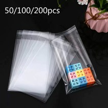 투명 셀로판 OPP 플라스틱 폴리 작은 첼로 자체 밀봉 백 패키지 50/100 pcs 도매, 02.5x7cm 200개