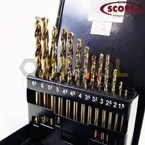 스코어 미국산 코발트 드릴 세트 13PC 스텐기리세트 비트 드릴날 1.5-6.5mm