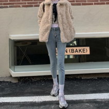 DUBLER_신상코디 하이웨이스트 스키니진 슬림핏 스판 청바지_Dub콬