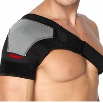 어깨 보호대 숄더 밴드 헬스 스포츠 보호대 아대 1P, 블랙왼쪽