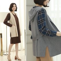 [웬디즈갤러리]오디세 후드 니트 베스트 SCD006