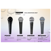SHURE 58시리즈 보컬마이크 / PGA58 / SM58 / BETA58 SHURE 최고급 고성능보컬마이크 / 공연장 / 공연용 마이크 / 녹음실마이크, SM58K(스위치없음)