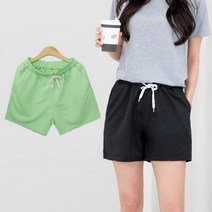[바보사랑] 데일리 여성 여름 3부 허리 밴딩 편한 반바지