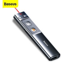 tv리모컨 tv부품 baseus 무선 프레젠터 펜 2.4ghz usb c 어댑터 handheld remote control pointer red pen ppt power 포인터