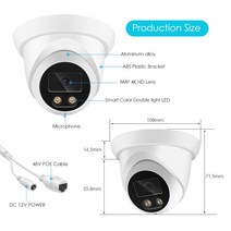 집안 cctv 가게 방범용 반려견 펫 홈신제품 4K MP IP 카메라 오디오 야외 POE H.265 Onvif 와이드 앵글 2.m, 02 Super 8MP POE_01 2.8mm