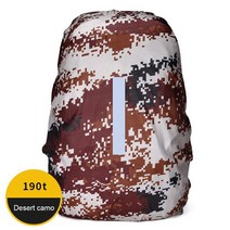 방수 레인 커버 야외 야간 여행 안전 반사 배낭 20L 30L 40L 50L 60L 캠핑 하이킹 등산 먼지 레인 커버, 15 Desert camo