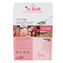 닥터소프트 더독 치킨 1세 이상 어덜트 성견용 사료, 닭, 1.2kg, 1개
