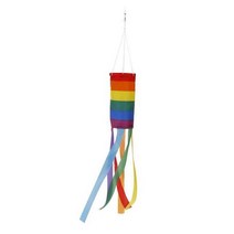 정원 풍향계 인테리어 장식 스피너 lgbt 프라이드 게이 wind sock flag rainbow windsock streamer flag 잔디 측정 바람 방향 야외 사용 항공, 무지개 색