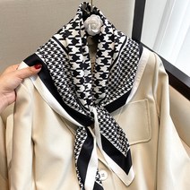 기계톱 밴드쏘 미니톱 럭셔리 브랜드 스퀘어 실크 스카프 여성 새틴 프린트 히잡 이슬람 파 레오 반다나, 15 Color 222