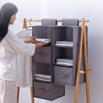 모자정리함 가방정리대 니트 벨트 핸드백 수납, 린넨행거소품걸이 5단, 1개