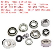 1PCS ID 7MM 낚시 릴 플랜지 ZrO2 Si3N4 고무 씰 볼 베어링 MF137 ZZ MR137ZZ 71314.640.8 7133 7134MM 세, 01 MF137ZZ 7X13X4