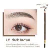 눈썹펜슬 노벨 연필 눈썹 강화제 메이크업 템 전문 영구 문신, 한개옵션1, 02 1 dark brown