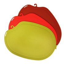 친환경티피유 항균 애플도마 280 x 405 x 2.5 mm 1개, 3개, 브라운