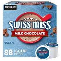 Swiss Miss 스위스미스 밀크 초콜릿 핫 코코아 큐리그 K컵 88개입, 1팩