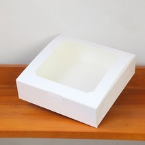 이홈베이킹 [대용량] 투명창상자정사각18cm(원터치) 100개, 단품, 100개입