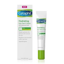 Cetaphil 페이스 모이스처라이저 데일리 오일 프리 하이드레이팅 페이스 로션 히알루론산 함유 85 g(3 온스) 패키지는 다소 다를 수 있습니다, Eye Gel-Cream