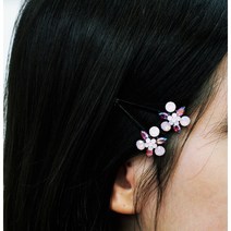 BNP 스와로브스키 크리스탈 독특한 디자인의 일자 튼튼한 봄 머리핀 헤어핀