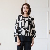 엄마옷 마담4060 소냐라운드블라우스-RBL303023-