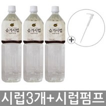 동서 리치스 슈가시럽 1.5Lx3 + 시럽펌프x1, 3개, 1.5L