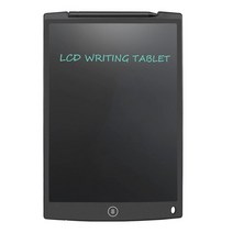 스마트전자칠판 전자칠판 12 인치 휴대용lcd 라이팅 태블릿 글쓰기 그림 그리기 연습장 전자식 보드 얇은 두께 펜 포함, [01] Black