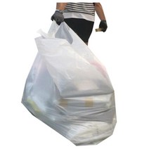 손잡이 시장 비닐봉지 백색 비닐포장봉투 비닐봉투 중형비닐 포장비닐, 백색10호 50매 92x130