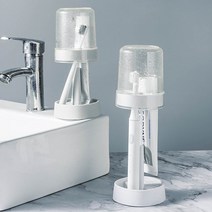 모던앳 2in1 칫솔꽂이 리버스 욕실 양치컵 가글컵, 1개