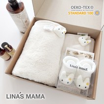 [출산선물] 깡총토끼띠 아기타월 고리타월 아기양말 세트