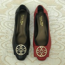 진슈즈 231 여성수제화 양가죽 사각앞코 금장POINT 로퍼단화 (3cm)+사은품증정