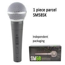 오리지널 Shure SM58 전설적인 유선 보컬 다이나믹 마이크 전문 DJ 카디오이드 가라오케 KTV 무대 쇼, 02 1 piece sm58sk
