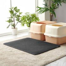 고양이 화장실 힐링타임 깔끔이 모래매트 블랙 베이직, 깔끔이 블랙