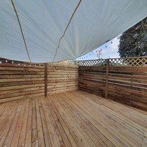 야외 테라스 차광막 농막천막 가게 썬쉐이드 사각3.5M, 초록원숭이 사각 브라우니