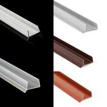 경진플라스틱 싱크대 쫄대 걸레받이캡 싱크대 하부 프로파일, 월넛, 2.4m, 15mm