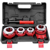 파이프 나사산 가공기 스레딩 전기 기계 절삭기 미싱, 수동 머신1인치 패키지