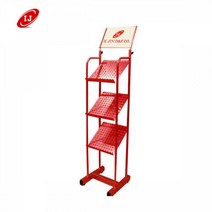 카다로그 스탠드 CDS-403 A4 3단 리플렛 카달로그 전단지 행사지 홍보 게시용 판넬 거치대, 실버