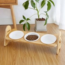반려동물 높이조절 도자기 식기 3구 애견밥그릇, 반려동물 높이조절 도자기 식, 판다올 쿠팡 본상품선택, 판다올 쿠팡 1