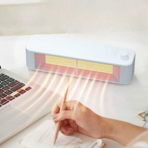 미니히터 소형 사무실 회사 책상 히터 전기 온풍기, 에메랄드 그린