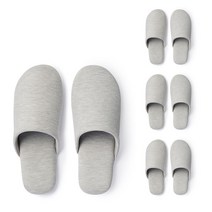무인양품 MUJI 남녀공용 소프트 슬리퍼 4개 JKAB4A2S, 그레이