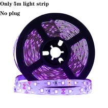 5m LED 블랙 라이트 스트립 키트 360 12V 유연한 UV 설치 가족 침실 파티 웨딩 할로윈 다크, 5m no plug, CHINA, US PLUG