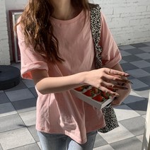 면티 데일리 코디룩 면 루즈핏 박스티 라운드 기본티 11컬러 레이어드 캐주얼 이너티 무지티 티셔츠 파스텔