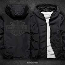 Harley Davidson 겨울용 두카티 야마하 할리데이비슨 바람막이 자켓 반사 상의 폴리에스터 오토바이, 면 옷M40-50kg, 할리 블랙 블랙 사진