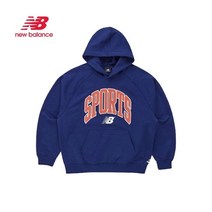 뉴발란스 NewBalance 뉴발란스 남녀공용 NB SPORTS 오버핏 기모 후드티_NBN0B48013-DB