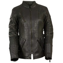 Milwaukee Leather MLL2560 여성용 블랙 3/4 길이 게이터 엠보싱 가죽 재킷 - 스몰 654883, Small