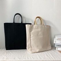 노트북 수납 무지 심플 캔버스 가방 빅토트백 에코 토트백
