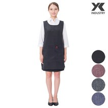 [지퍼포켓] 예경 구김 없는 기능성 원피스 앞치마 대/특대, 검정색(PO-8002-A), 특대
