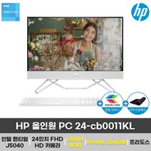 HP 올인원 PC 24-cb0011KL 펜티엄 일체형 PC 24인치 인강용 사무용 (8GB+256GB 변경), 8GB, NVMe 1TB