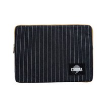 [천삼백케이] [코지콤마] 노트북파우치 15-15.6 인치 핀 스트라이프 인디고, 단품