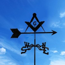 인테리어 풍향계 실루엣 입상 지붕 마운트 측정 도구가있는 클래식 마당 50, c 스타일