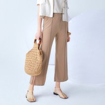 썸머 핀턱 슬랙스 슬릿 여자와이드팬츠